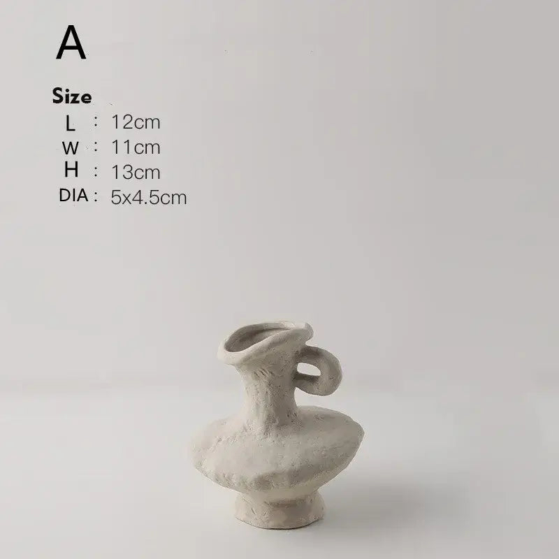 White Ceramic Flower Pots