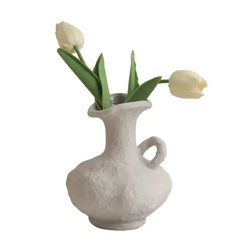 White Ceramic Flower Pots