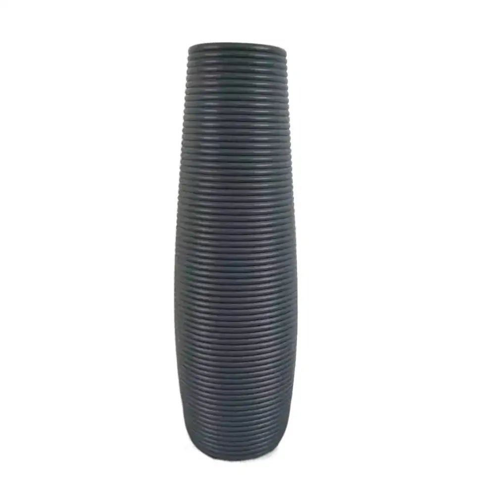 Multicolor Ribbed Plastic Vase