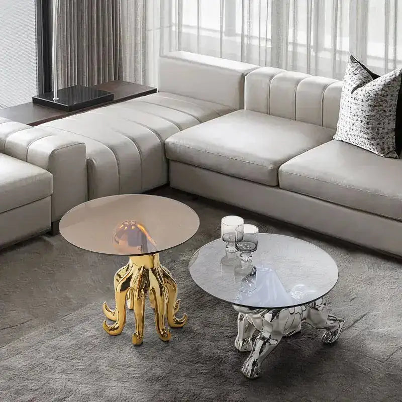 Gold Resin Octopus Table