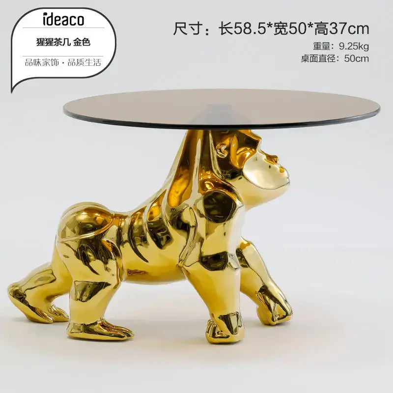 Gold Resin Octopus Table