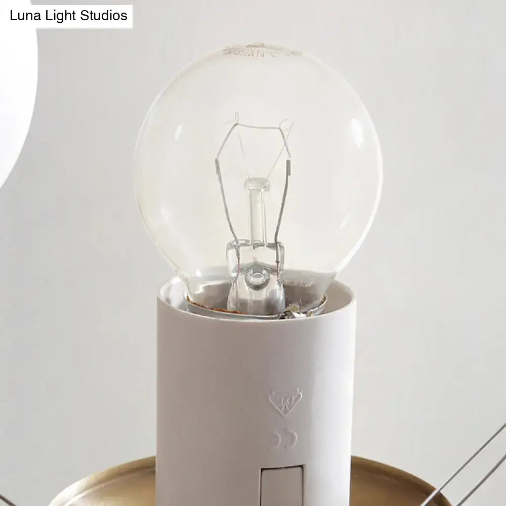 Brass Globe Chandelier