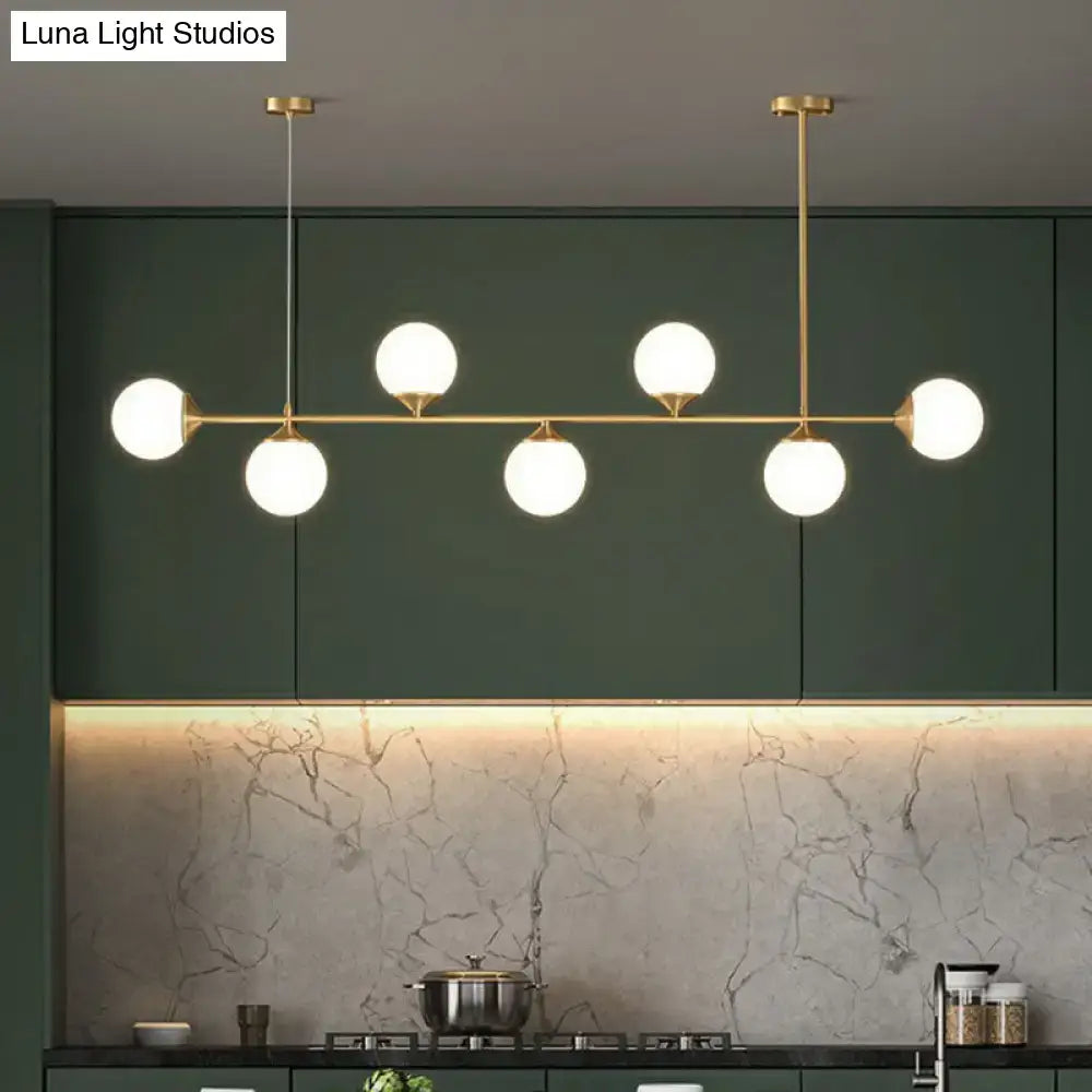 Gold Opaline Glass Pendant