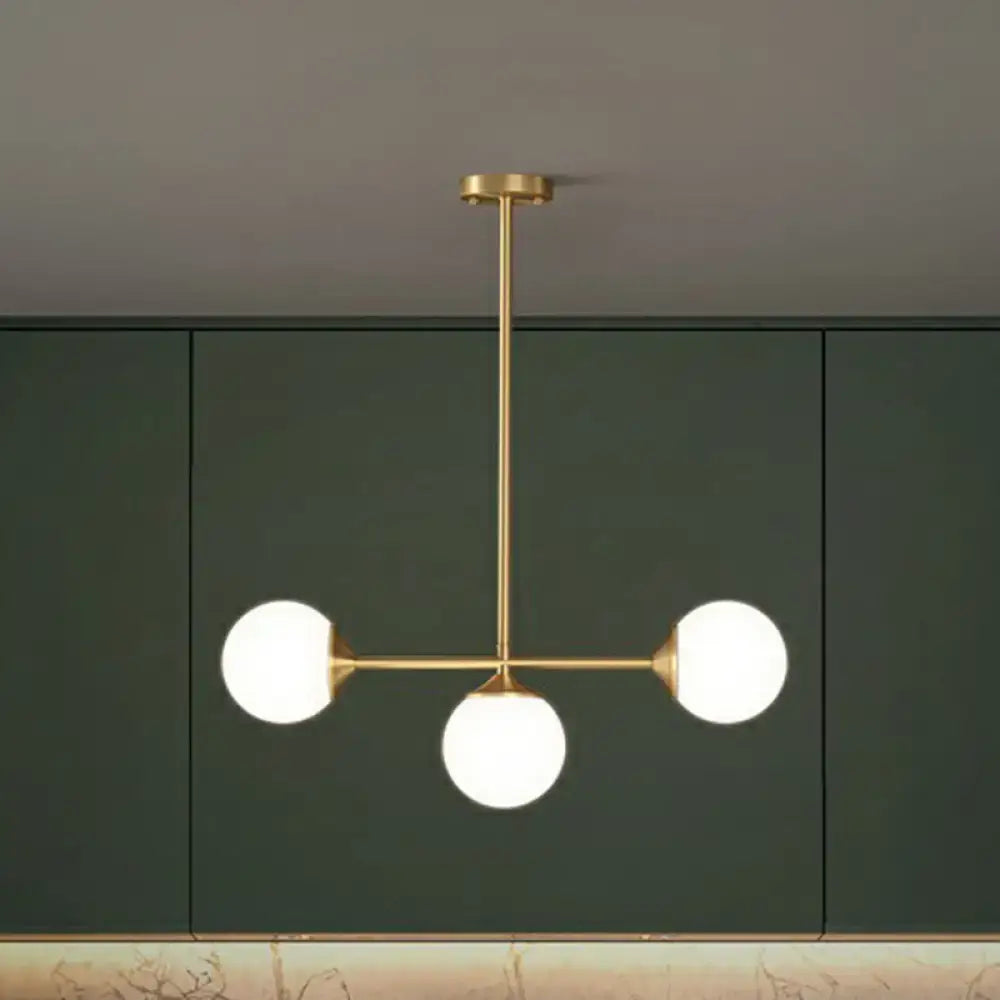 Gold Opaline Glass Pendant