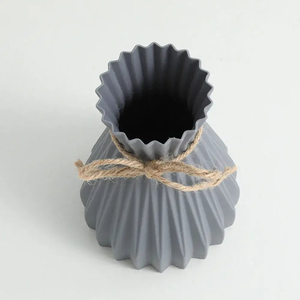 Pink Blue Origami Vase
