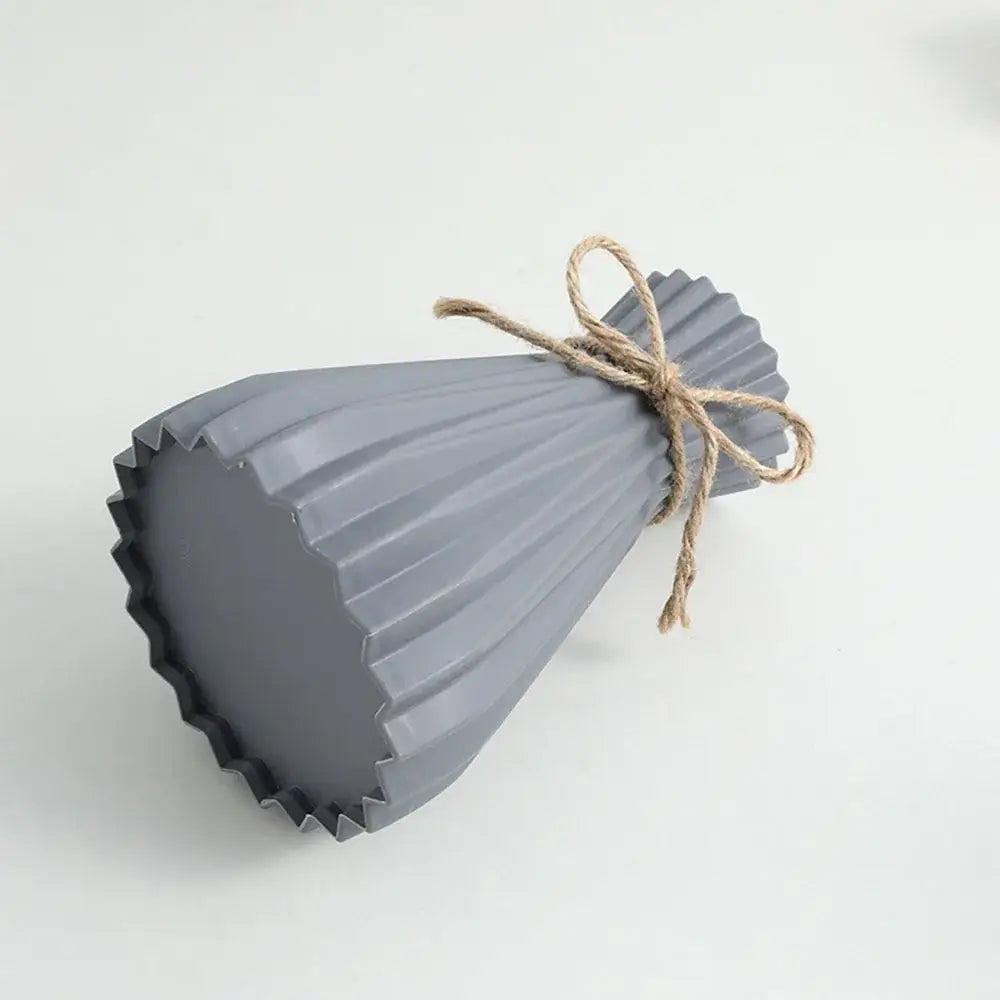 Pink Blue Origami Vase