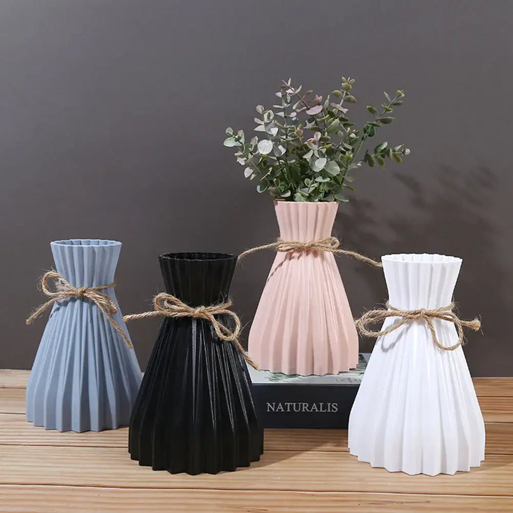 Pink Blue Origami Vase