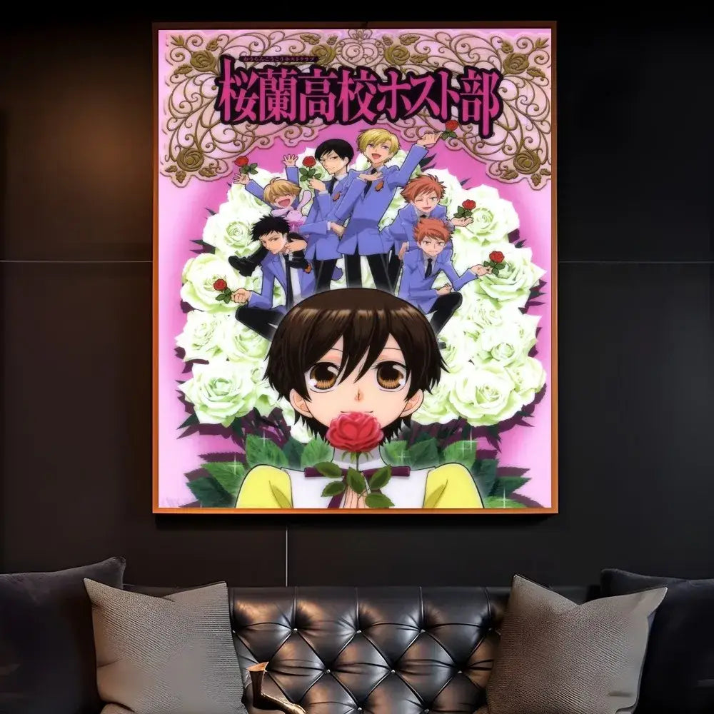 Pink Anime Poster Art