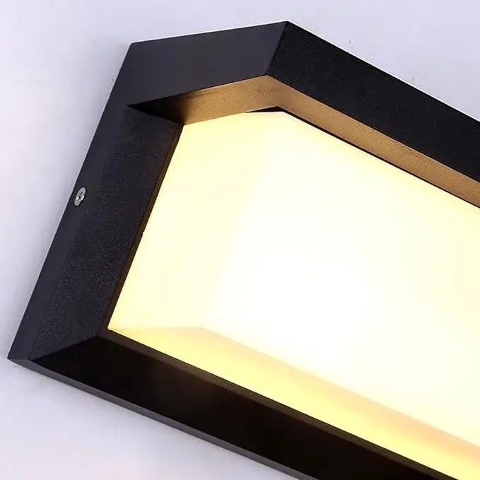 Black Motion Porch Light