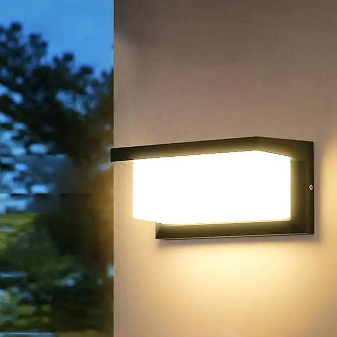 Black Motion Porch Light