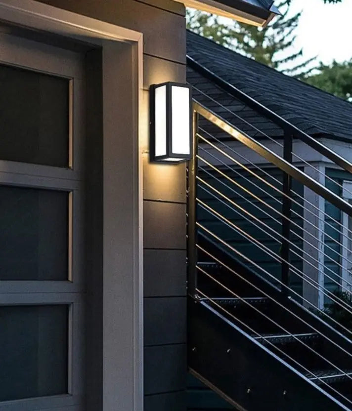 Black Motion Porch Light