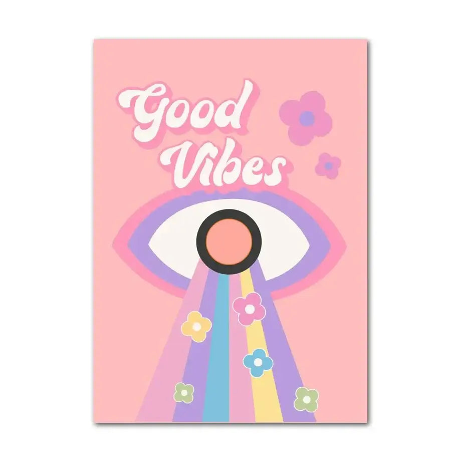 Blue Pink Eye Poster