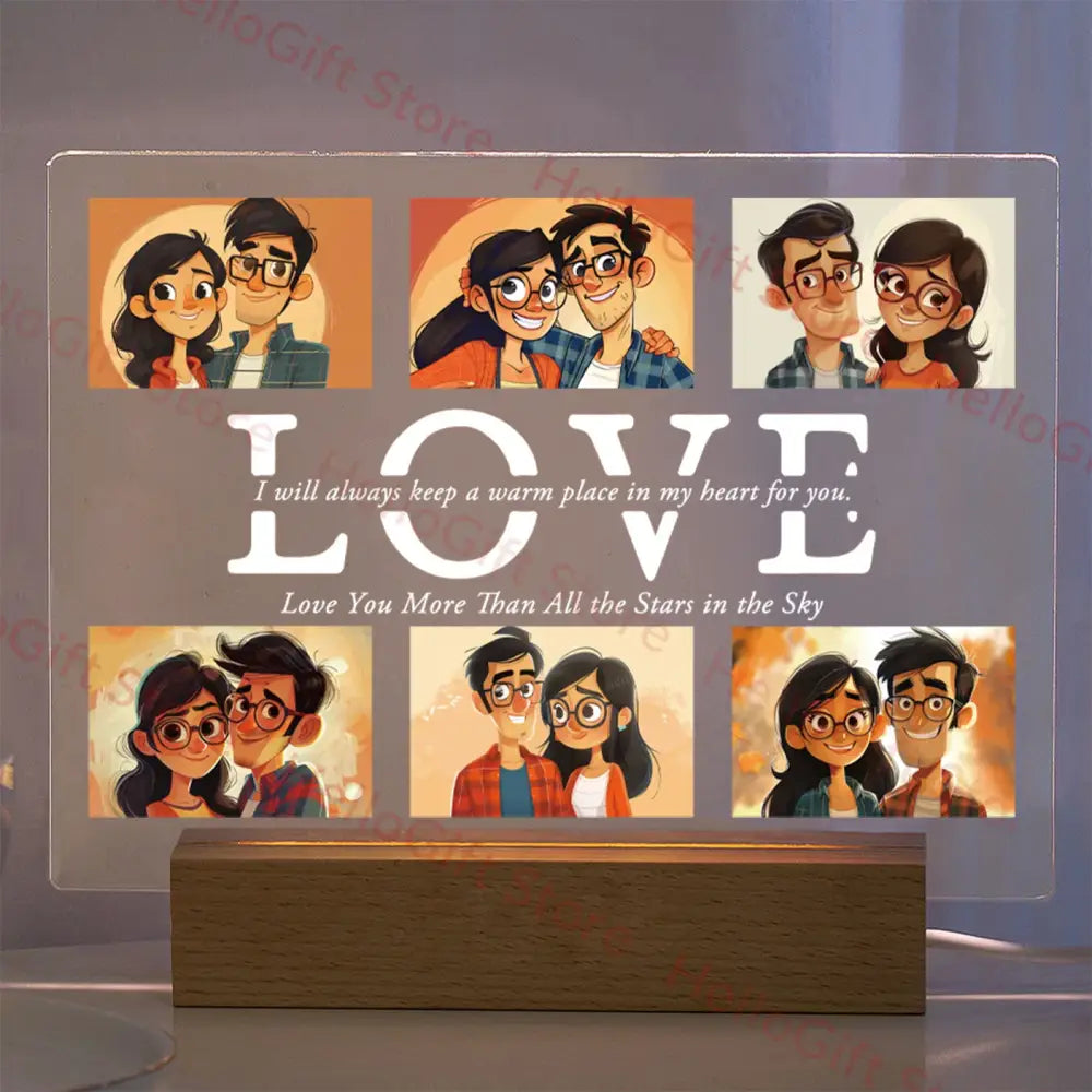 Custom Acrylic Photo Lamp