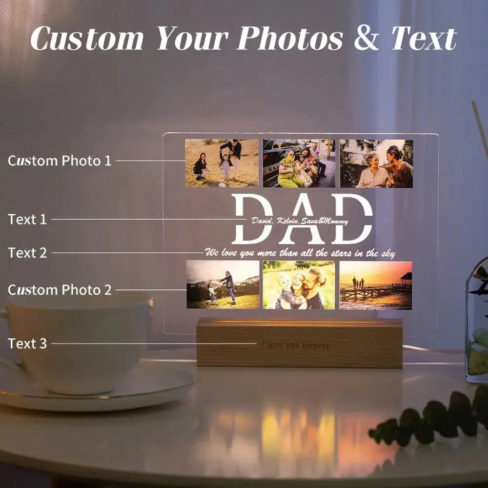 Custom Acrylic Photo Lamp