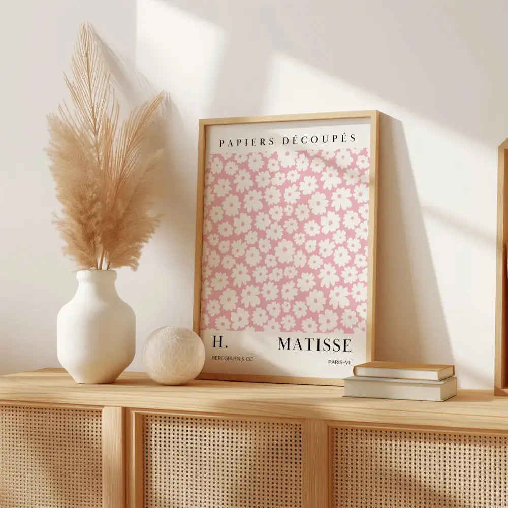 Pink Abstract Wall Art Set