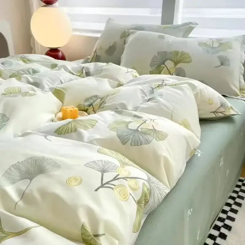 Pink Floral Duvet Set