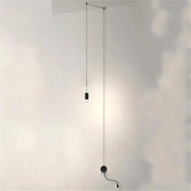 Black Cylindrical Pendant Lights