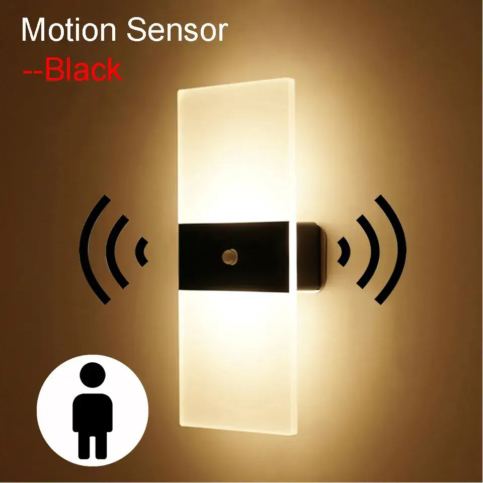 Black Rechargeable Wall Sconce