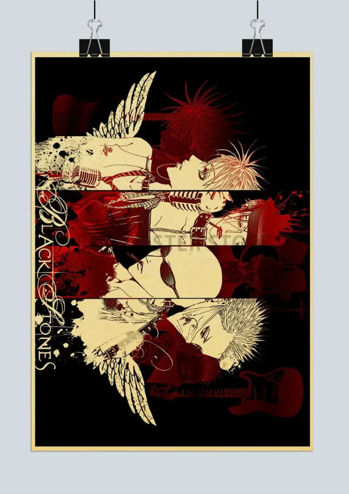 Red Yellow Anime Poster