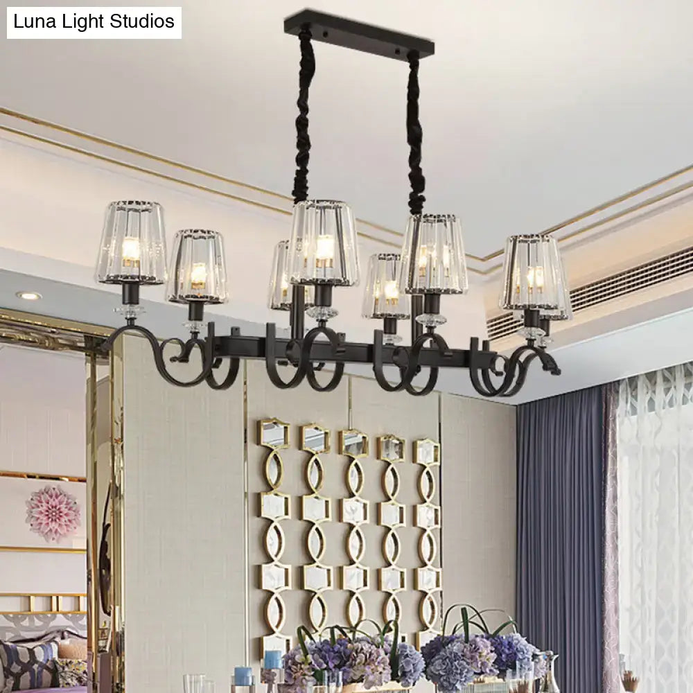 Black Crystal Pendant Chandelier
