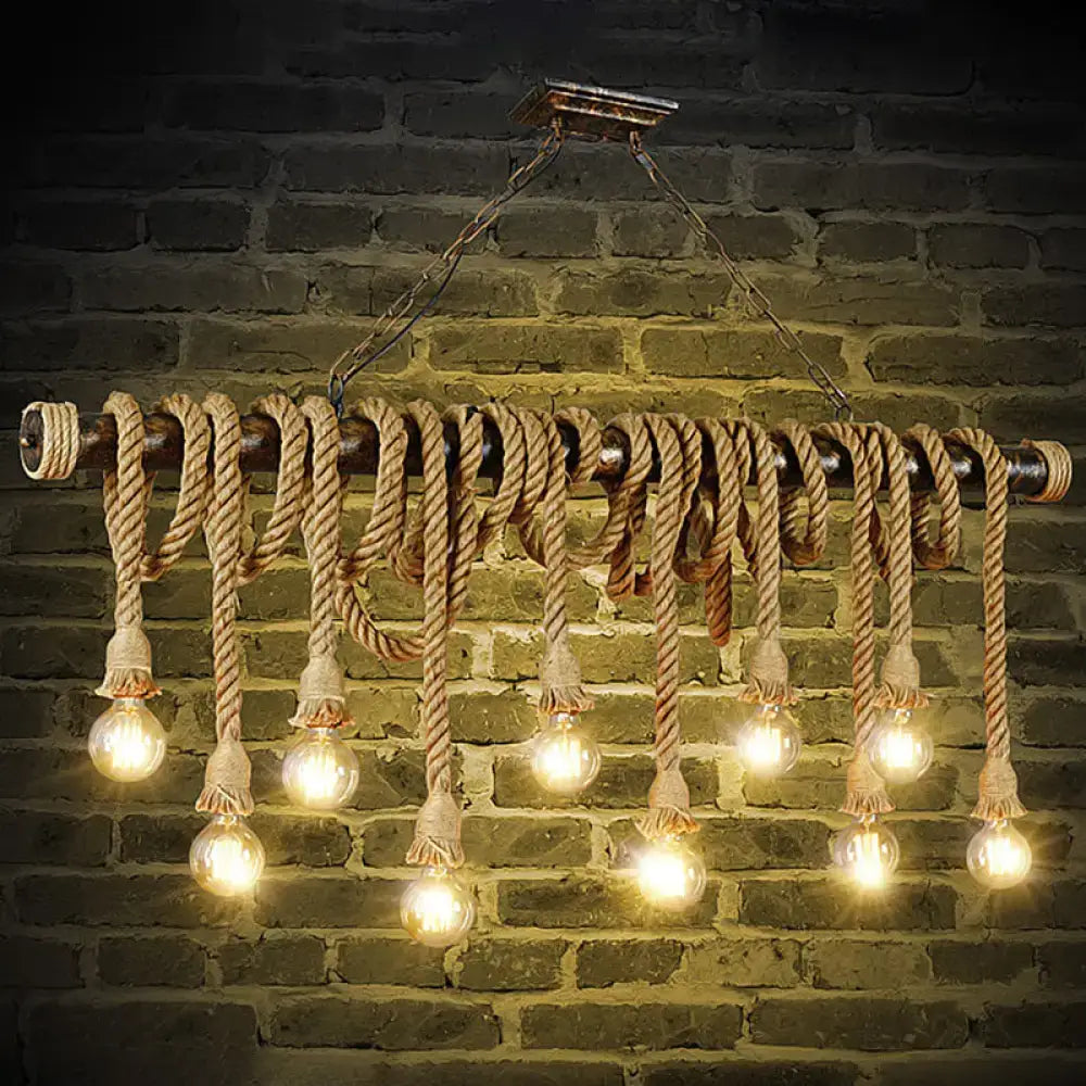 Hemp Rope Pendant Light