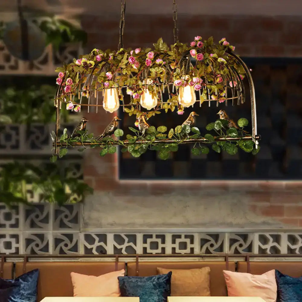 Brass Birdcage Ceiling Light