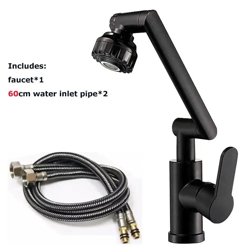 Black Dual-Mode Kitchen Faucet
