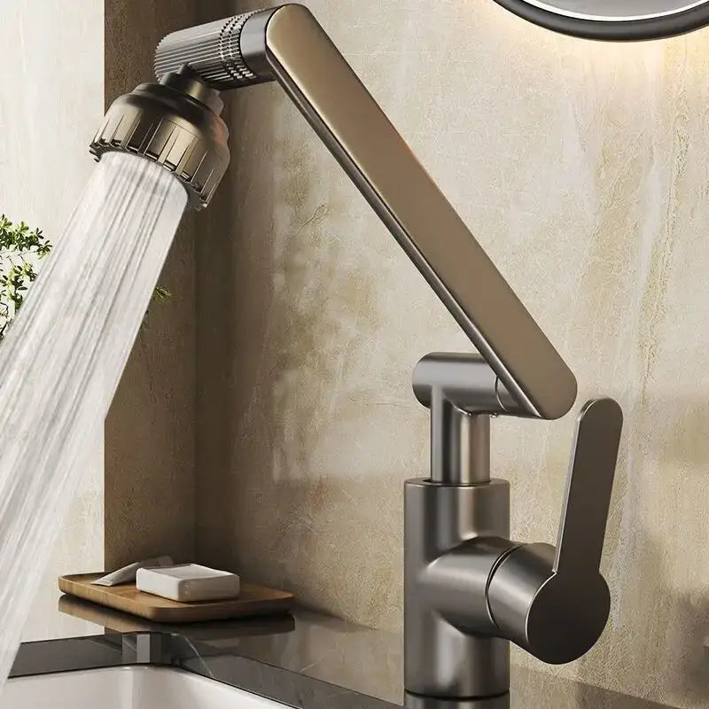 Black Dual-Mode Kitchen Faucet