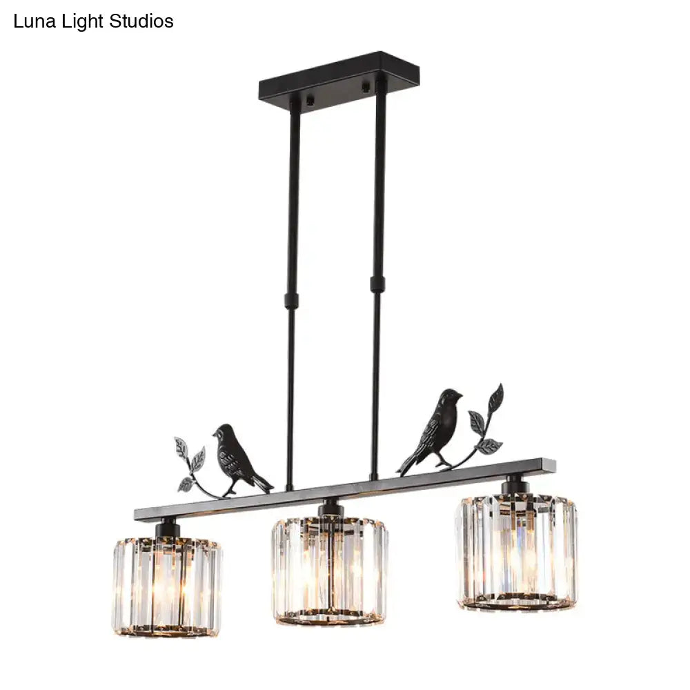Black Crystal Island Lighting