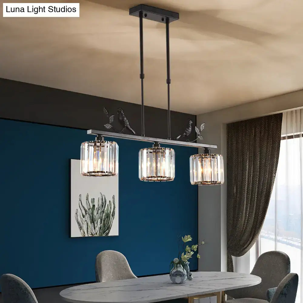 Black Crystal Island Lighting