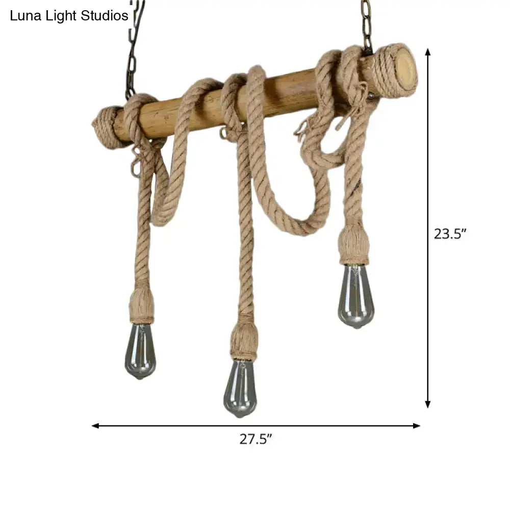 Bamboo Rope Pendant Light