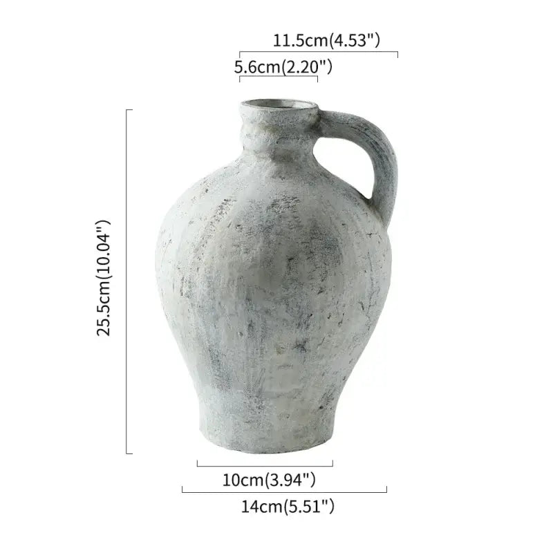 White Ceramic Pottery Vase