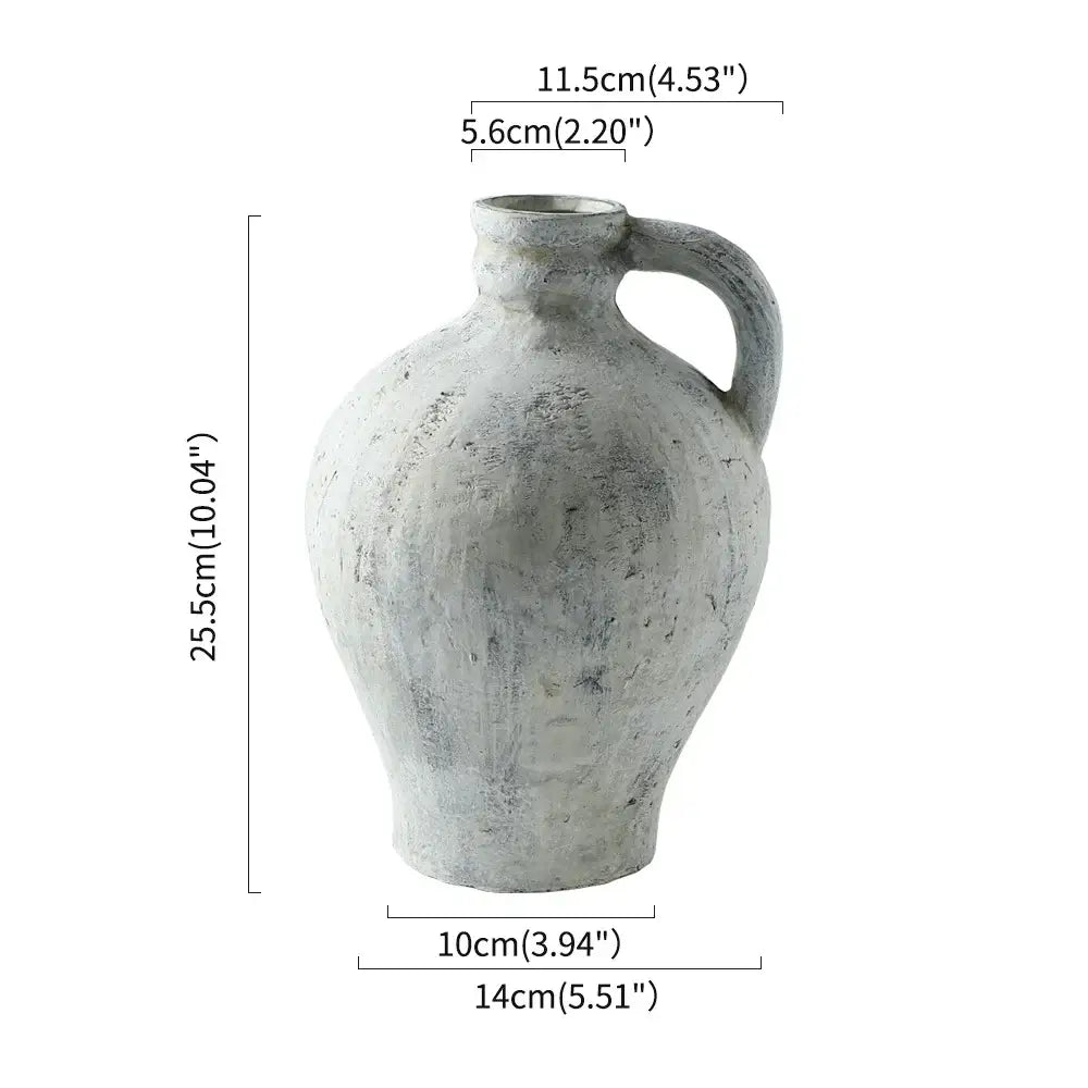 White Ceramic Pottery Vase