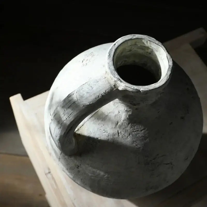 White Ceramic Pottery Vase