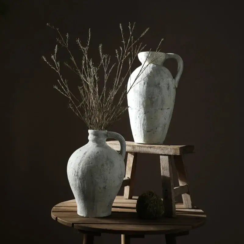 White Ceramic Pottery Vase