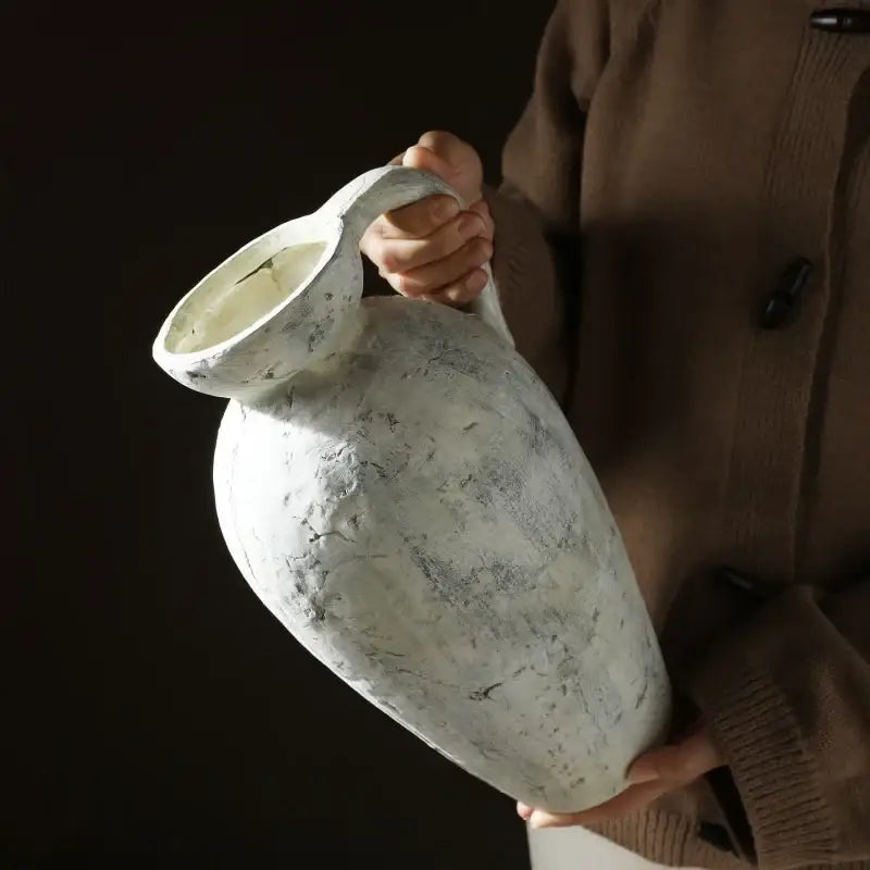 White Ceramic Pottery Vase