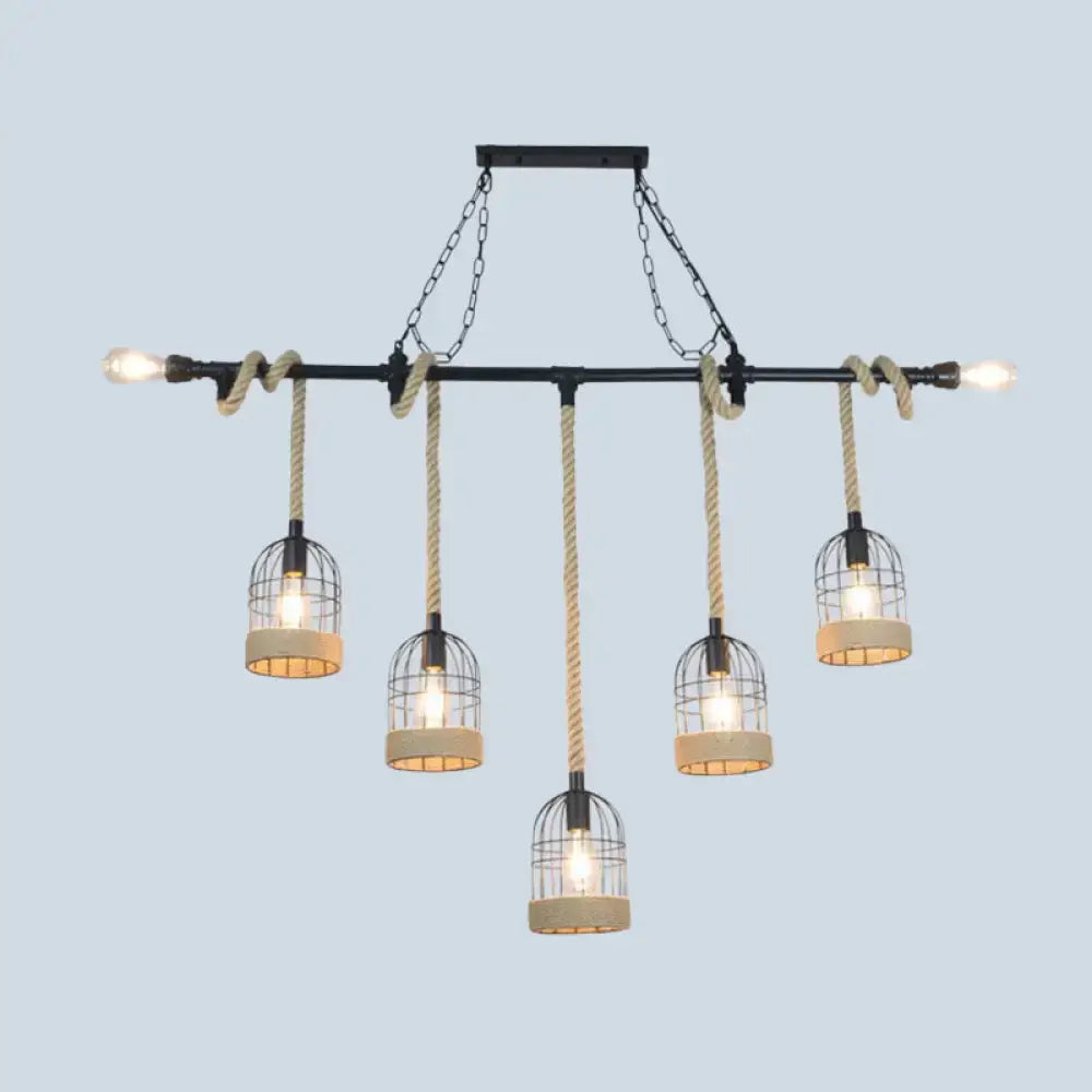 Iron Birdcage Pendant Light