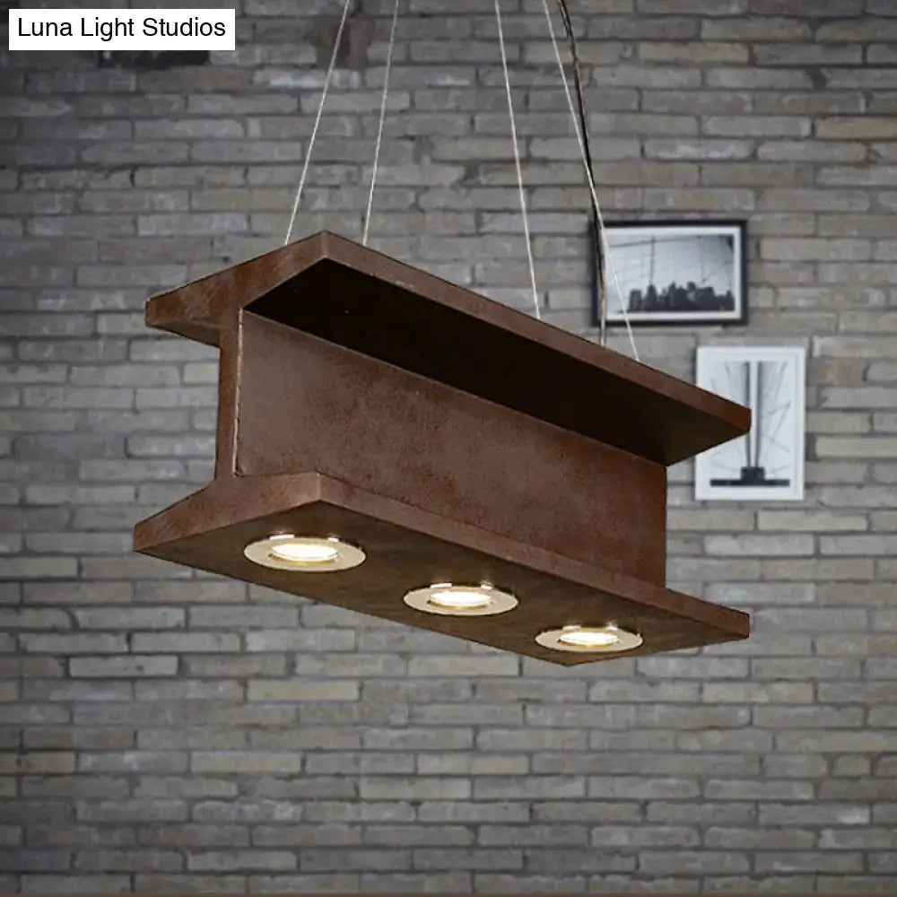 Rust Metal Pendant Light