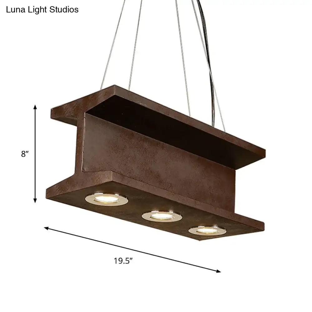 Rust Metal Pendant Light