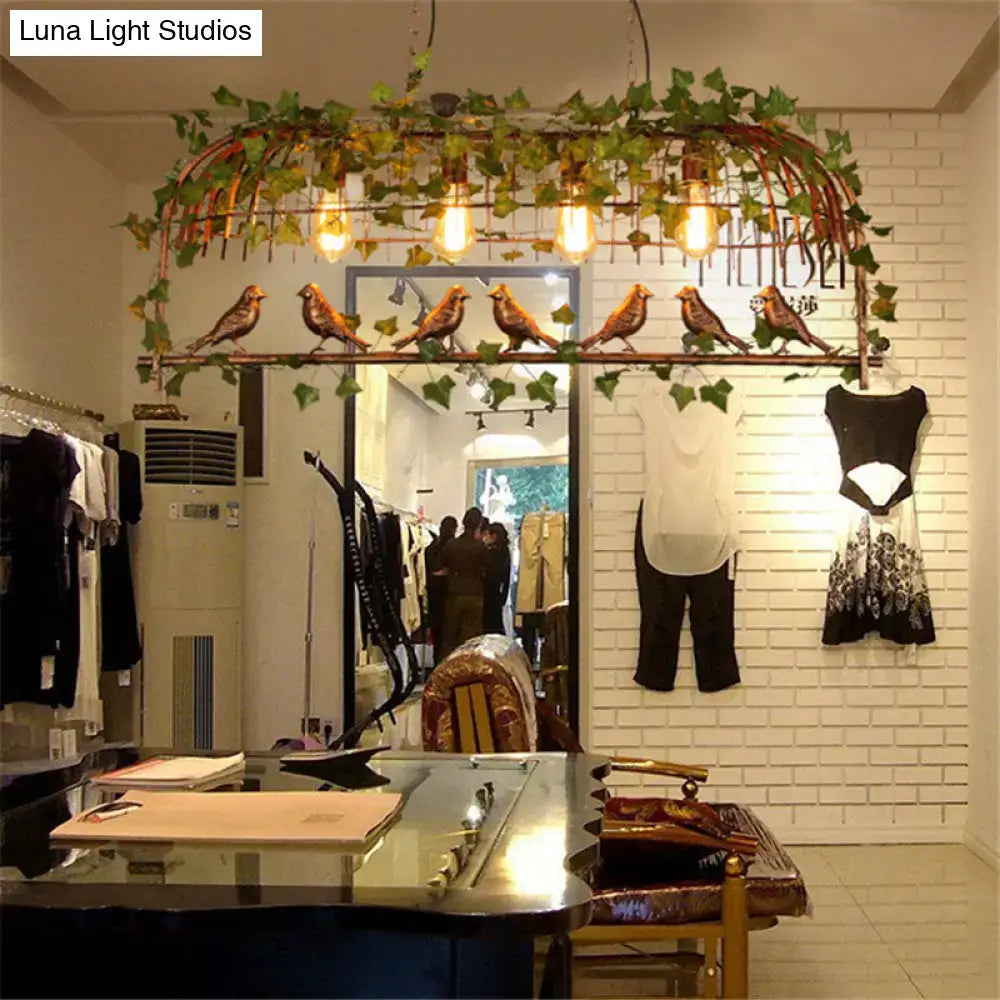 Rust Black Ceiling Light