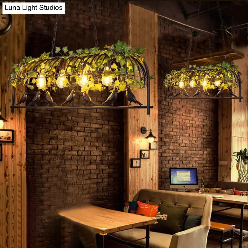 Rust Black Ceiling Light