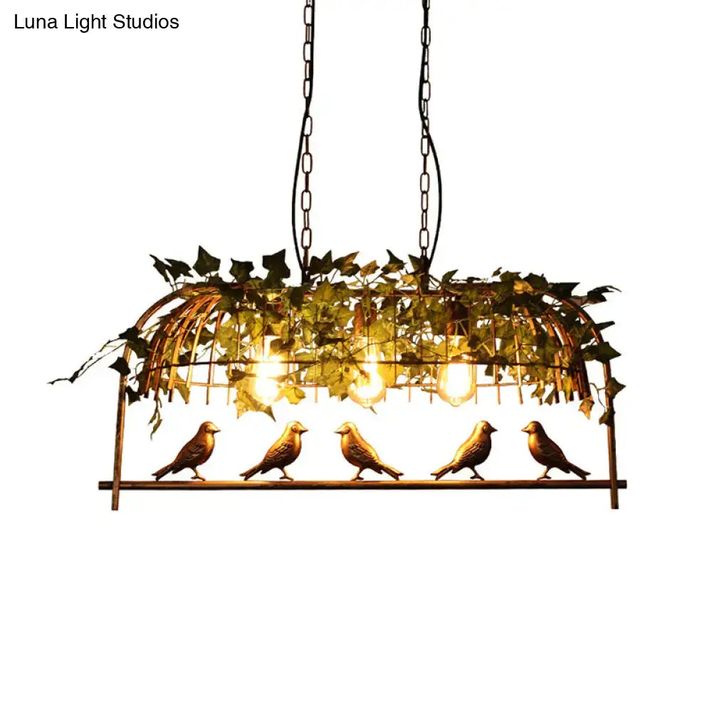Rust Black Ceiling Light
