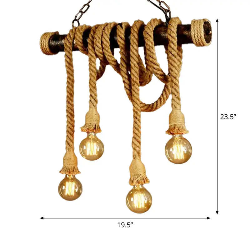 Jute Rope Island Pendant
