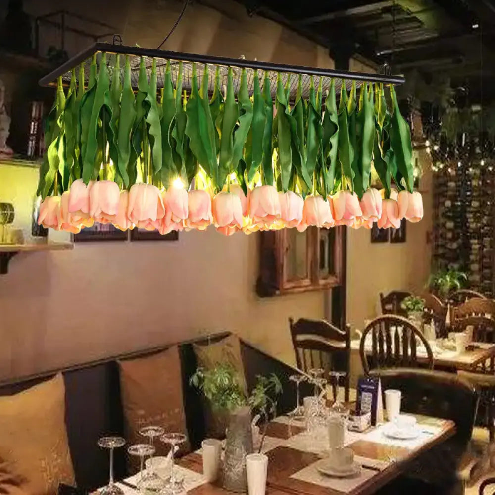 Metal Tulip Island Fixture