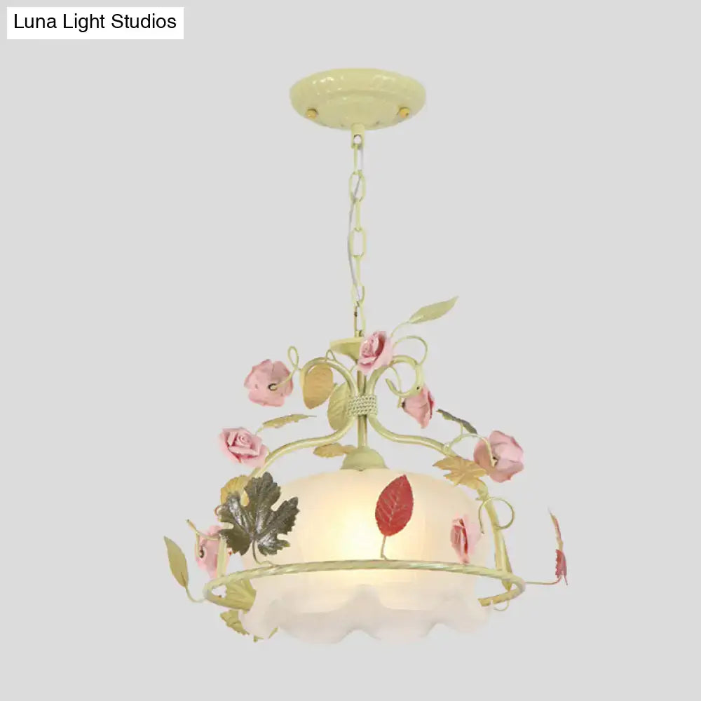 Orange Yellow Scallop Chandelier