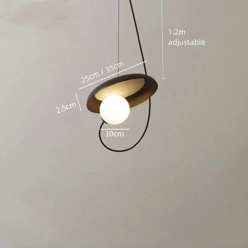 Black Scandinavian Pendant Light