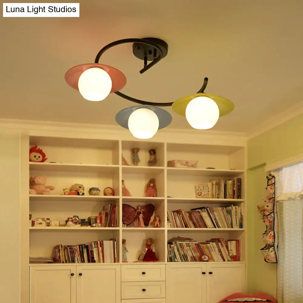Saucer Semi Flush Light