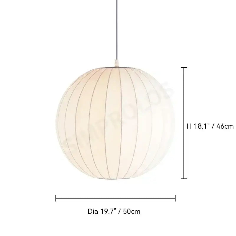White Geometric LED Pendant