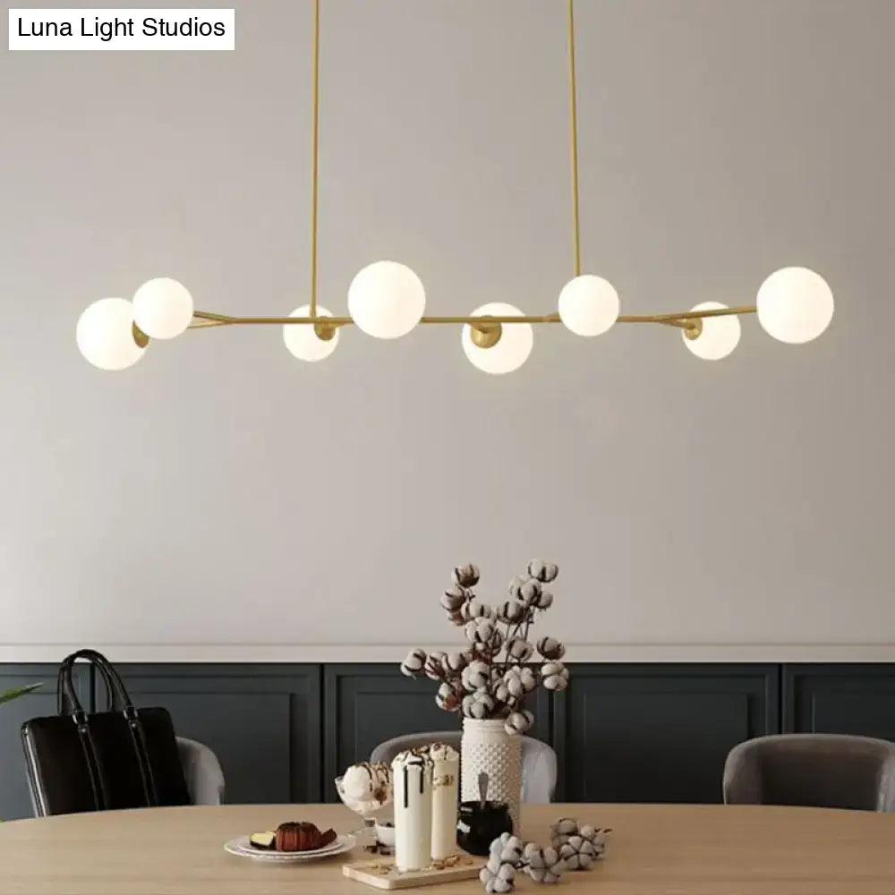Gold Opal Glass Island Light