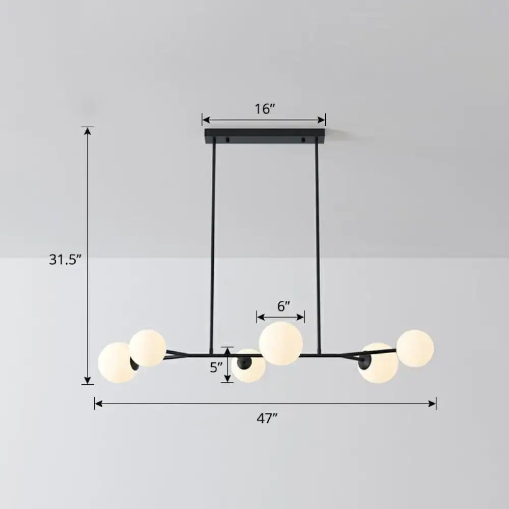 Gold Opal Glass Island Light